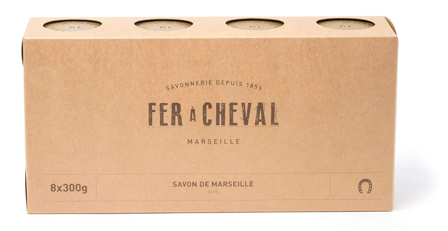 Мыло Marseille Olive Oil Cubes, Fer à Cheval, 8×300г, Olive Cube — фото 2