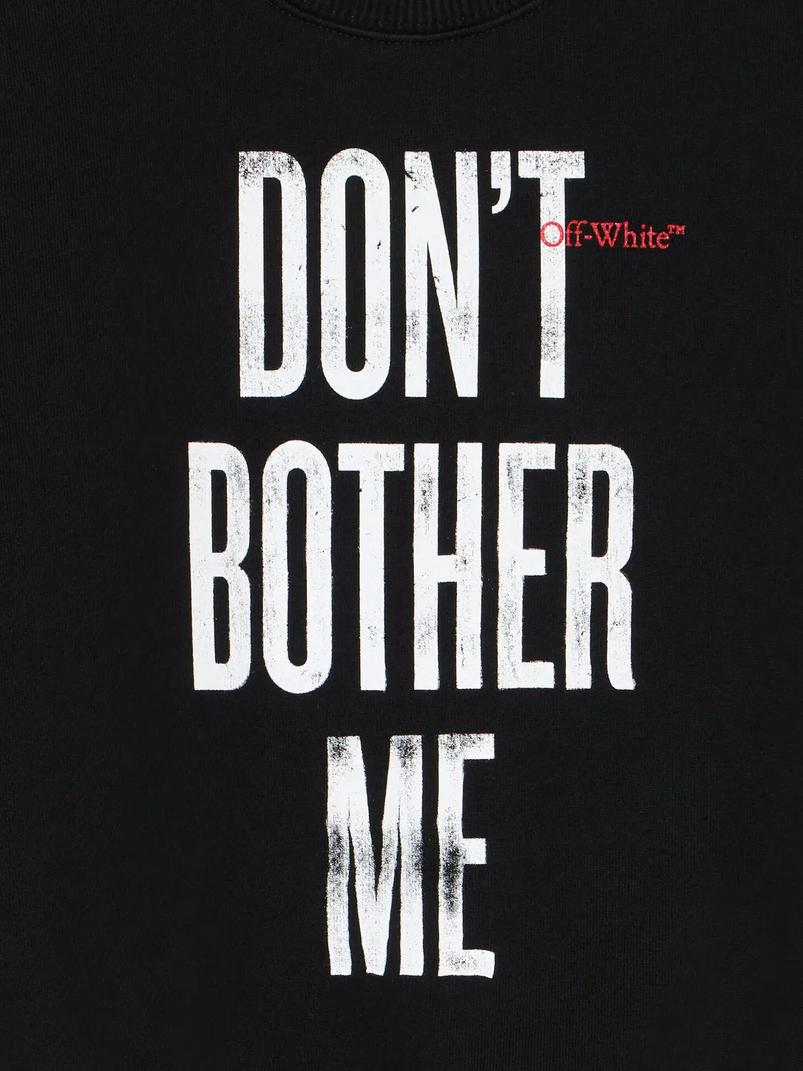 Толстовка с круглым вырезом Quote OFF-WHITE, черный — фото 2
