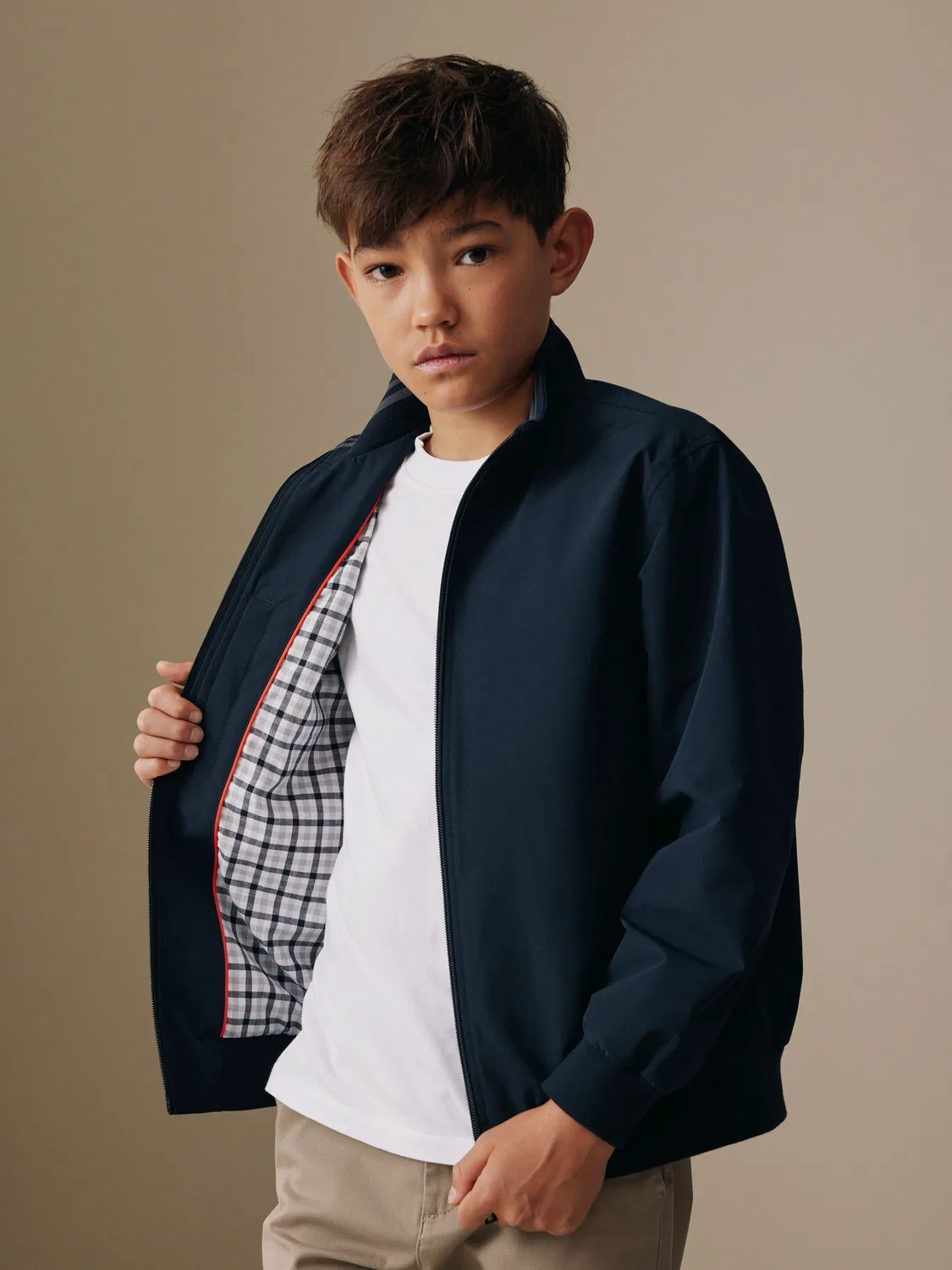 Куртка Харрингтон, модель Navy Harrington Jacket Next, темно-синий — фото 4