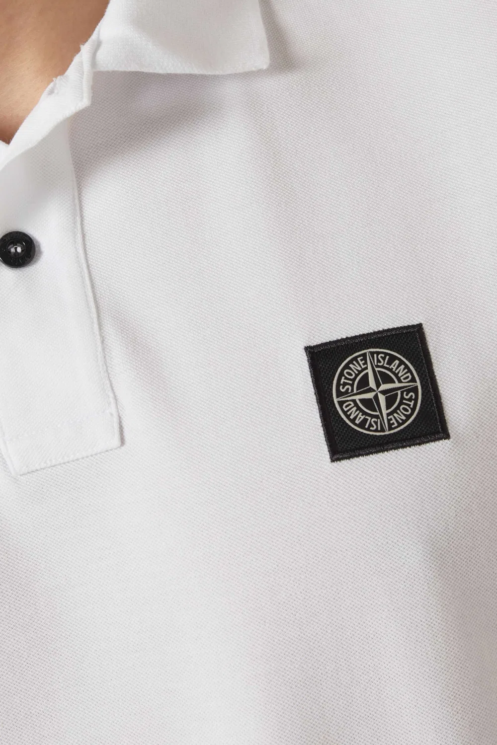 Поло с логотипом-компасом хлопковое пике Stone Island — фото 4