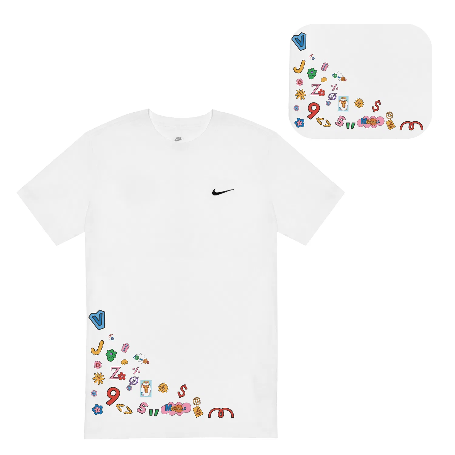 Детская футболка с принтом Sportswear Nike, White — фото 3