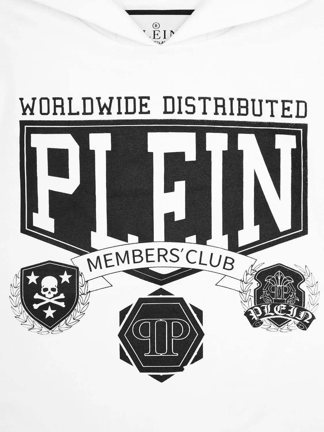 Худи с логотипом Philipp Plein, белый — фото 3