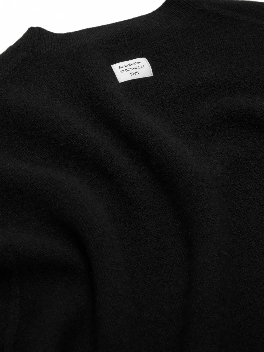 Кашемировый свитер с логотипом Acne Studios, черный — фото 4