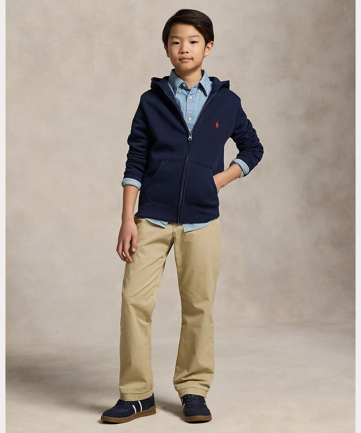 Детское худи с длинным рукавомPOLO RALPH LAUREN CHILDRENSWEAR, Blue — фото 4