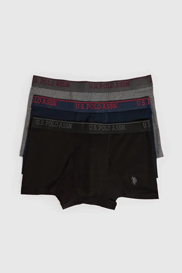 Мужские трусы с принтом U.S. Polo Assn., Navy Blue — фото 2