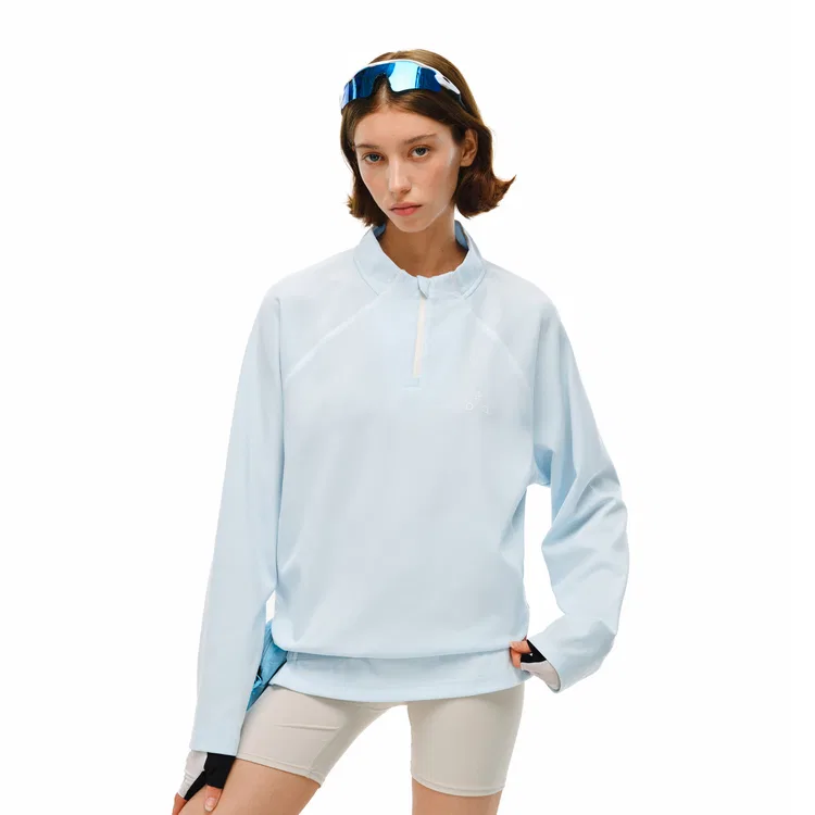 Детская футболка с полуводолазкой FPA, Light Blue