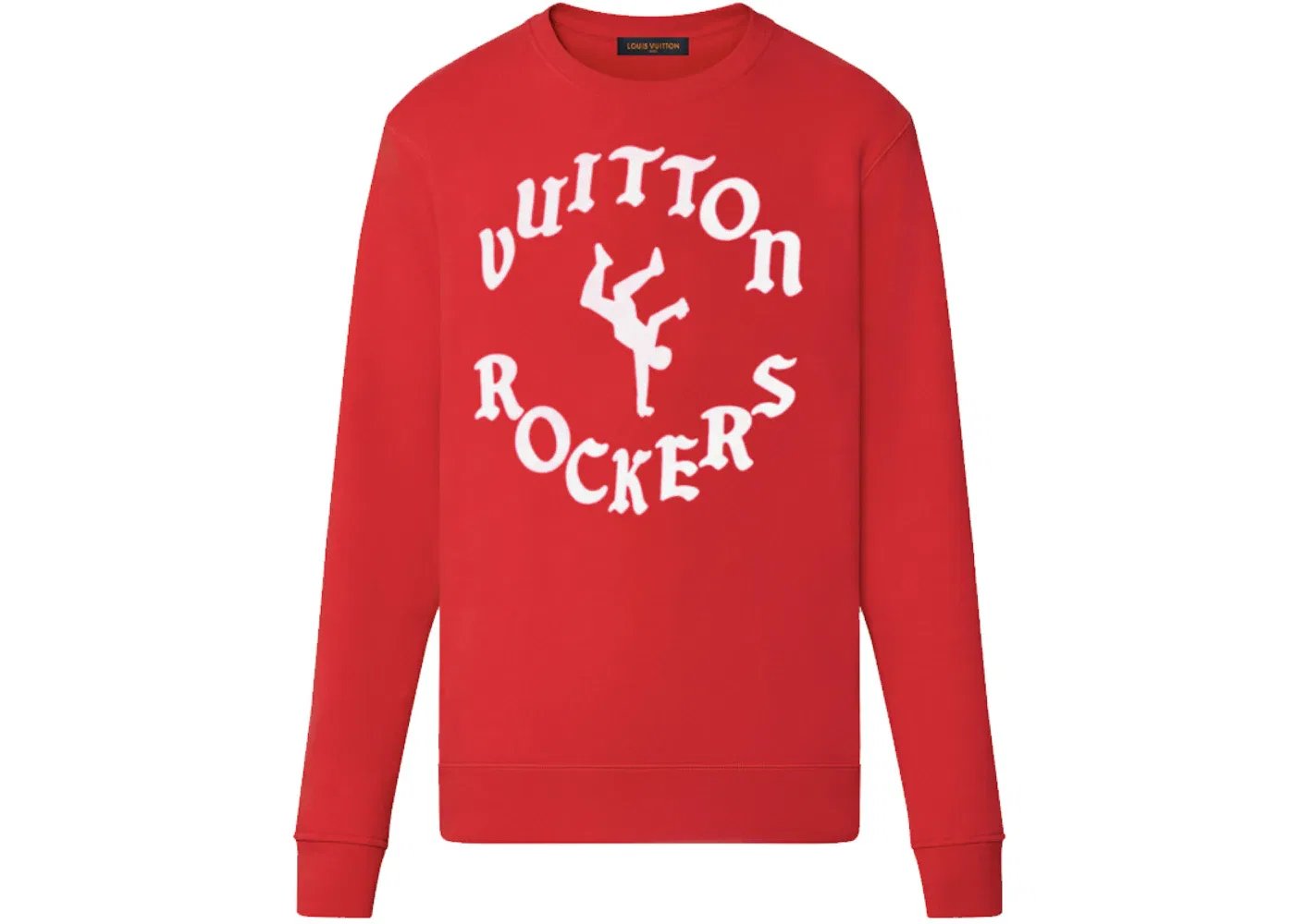 Мужской свитшот из футера Crewneck Louis Vuitton, Rio Red