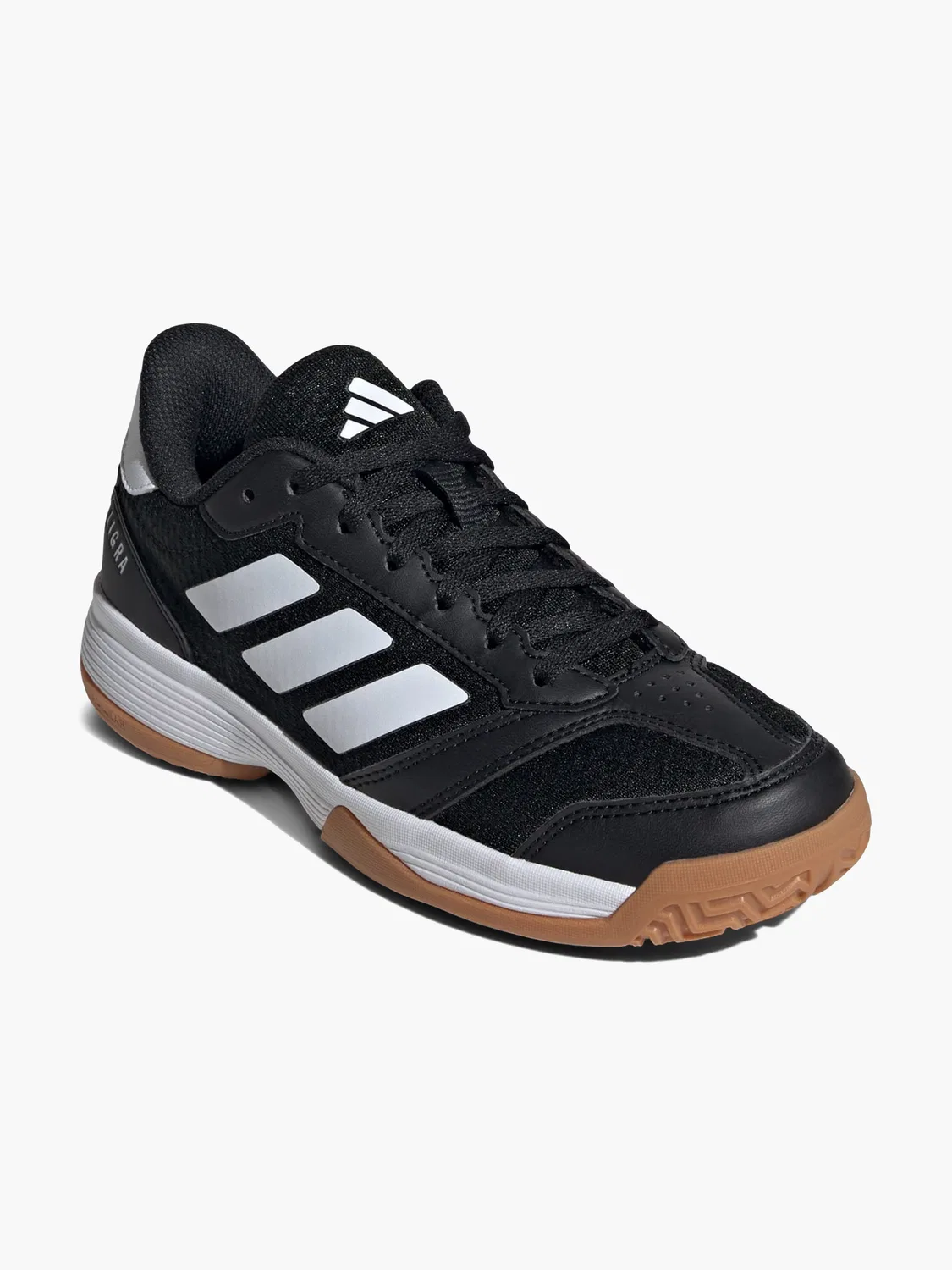 Детские тренировочные кроссовки с полосками Adidas, черный — фото 3
