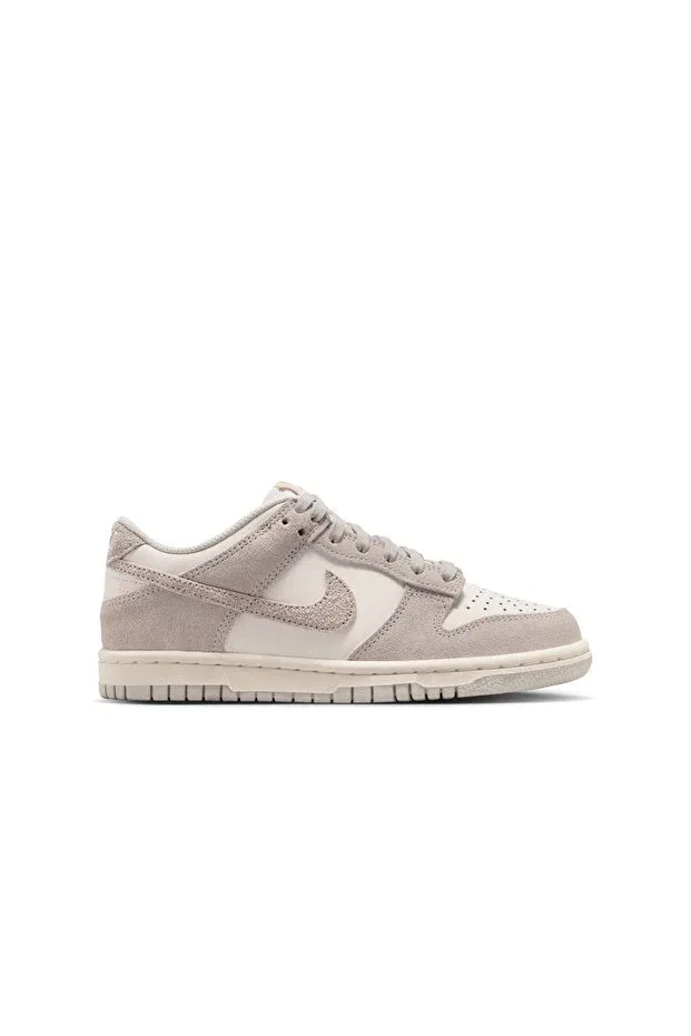 Детские кроссовки для девочек на шнуровке Dunk Low SE GS Suede Beige Nike, Multicolor