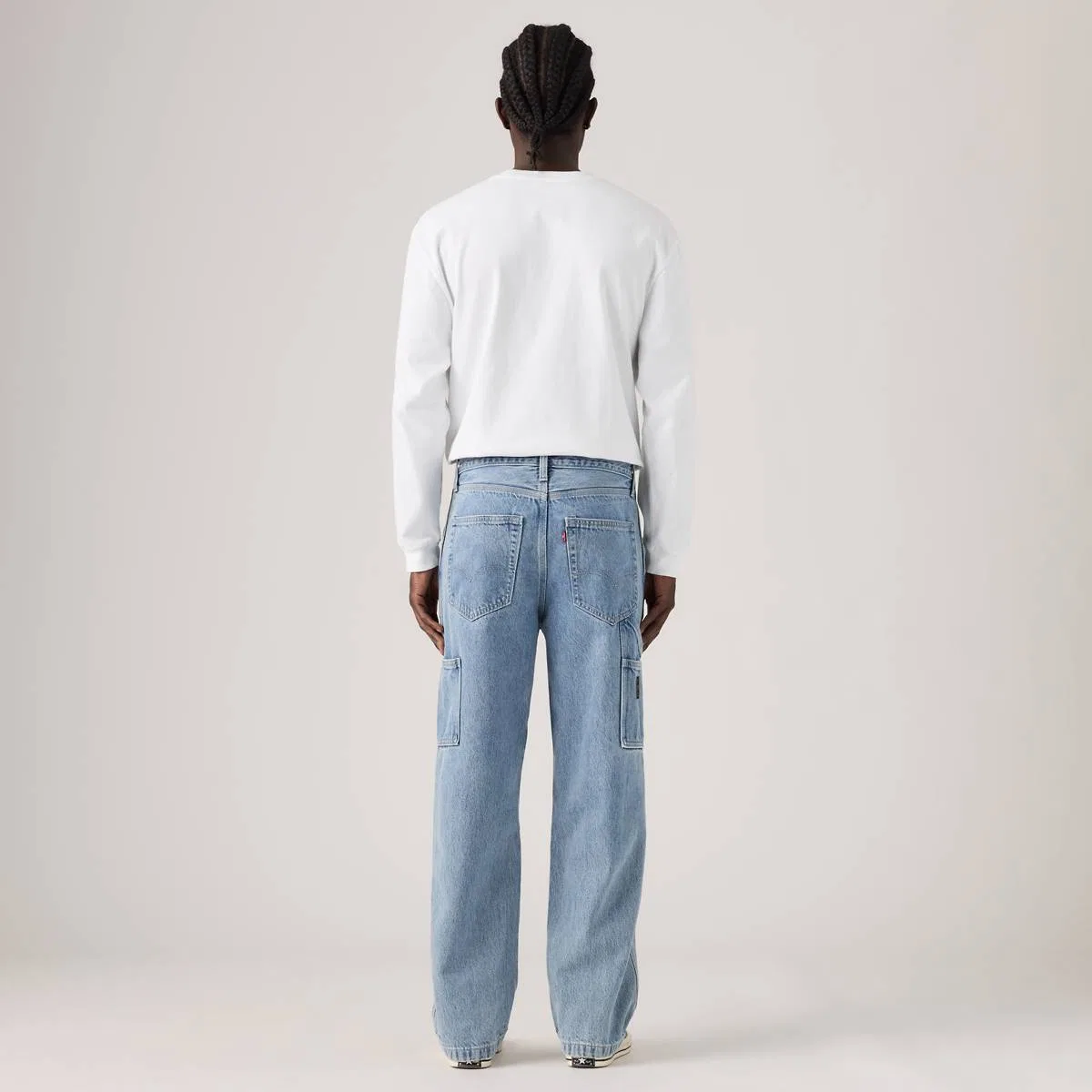 свободные прямые мужские рабочие джинсы 568 Levi's, Put In Work - Light Wash — фото 3