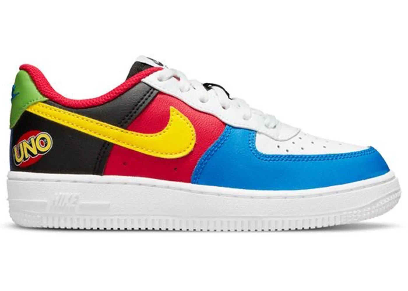 Детские кроссовки Lifestyle Nike Air Force 1 Low LV8 QS, White/University Red/Game Royal/University Gold
