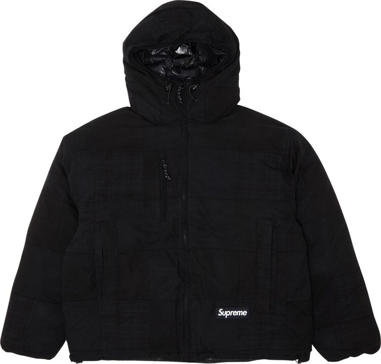 

Пуховик Supreme Madras Reversible WINDSTOPPER Puffer Jacket 'Black', черный