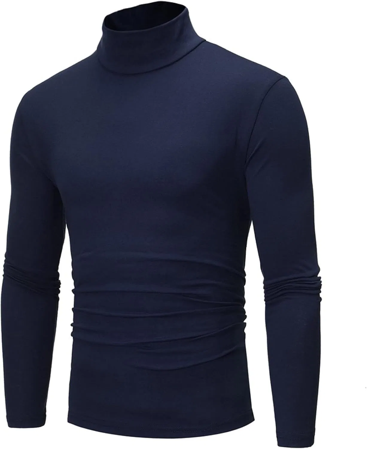 Мужская термофутболка с высоким воротом Mock Neck, Navy
