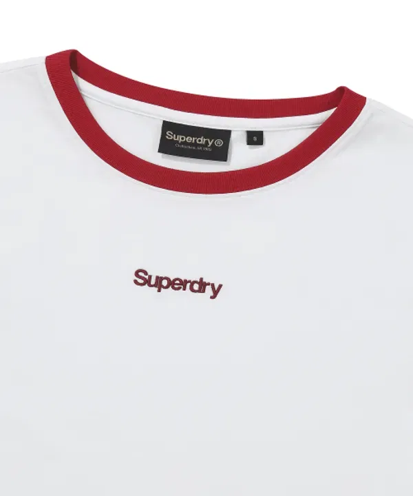 Футболка с кольцевой горловиной Superdry, белый — фото 3