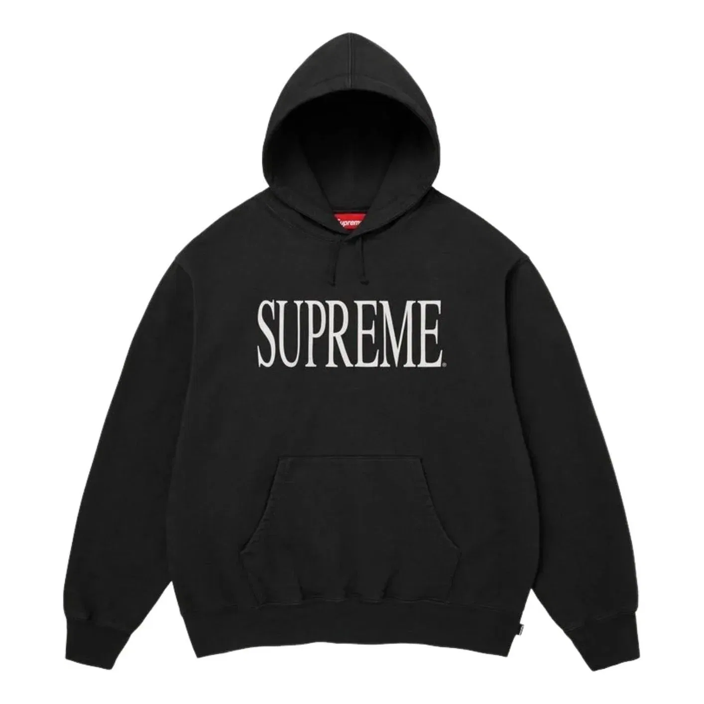 Мужское худи FW26 Capital Hooded Sweatshirt 'Black' Supreme, черный