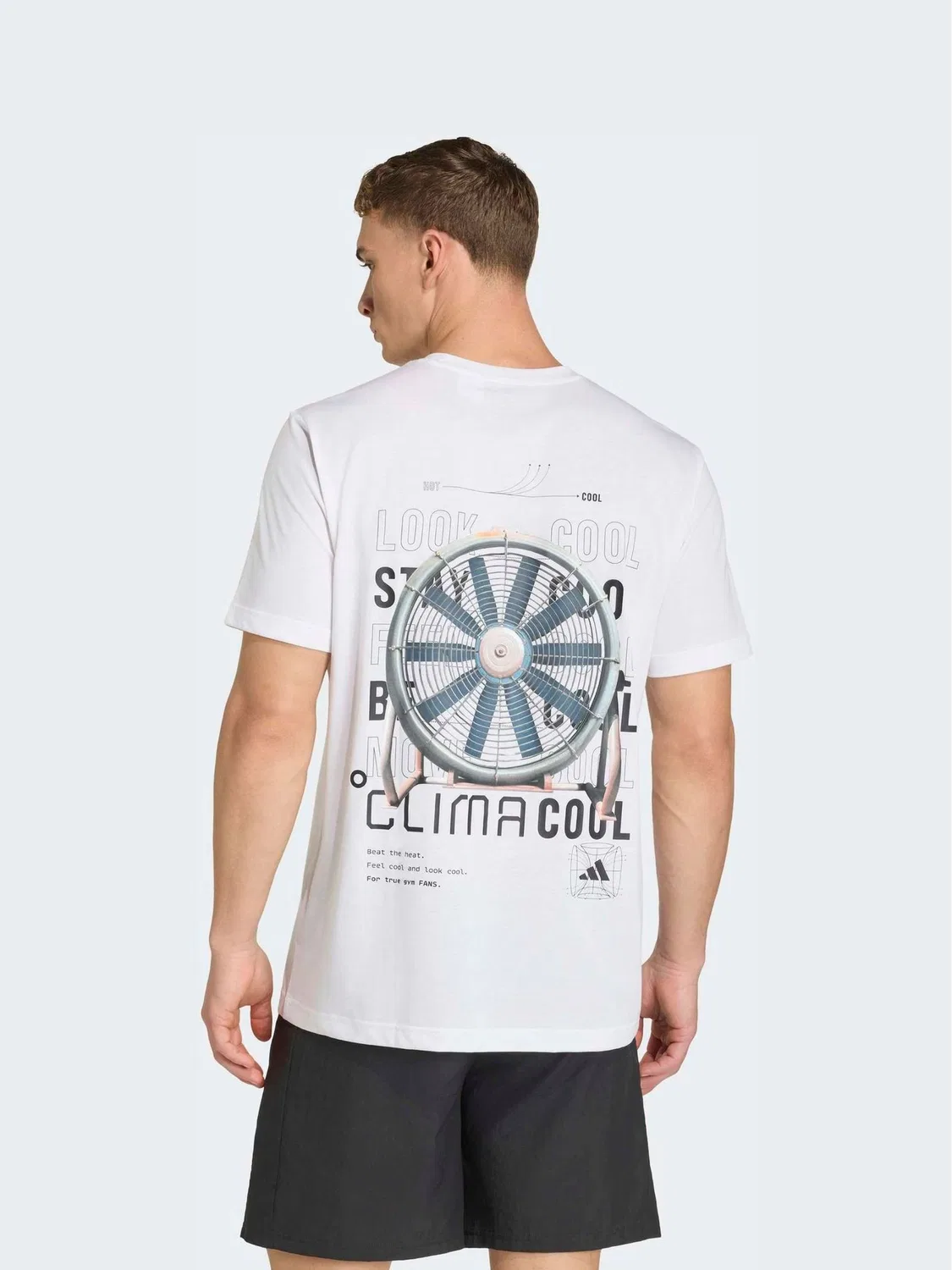 Футболка тренировочная Climacool Tech Training Graphic adidas, белый — фото 2