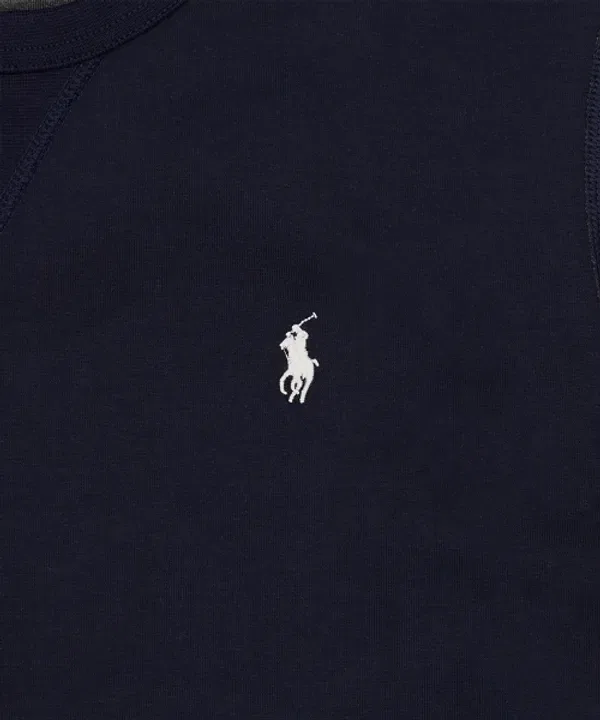 Свитер двойной вязки Polo Ralph Lauren, темно-синий — фото 4