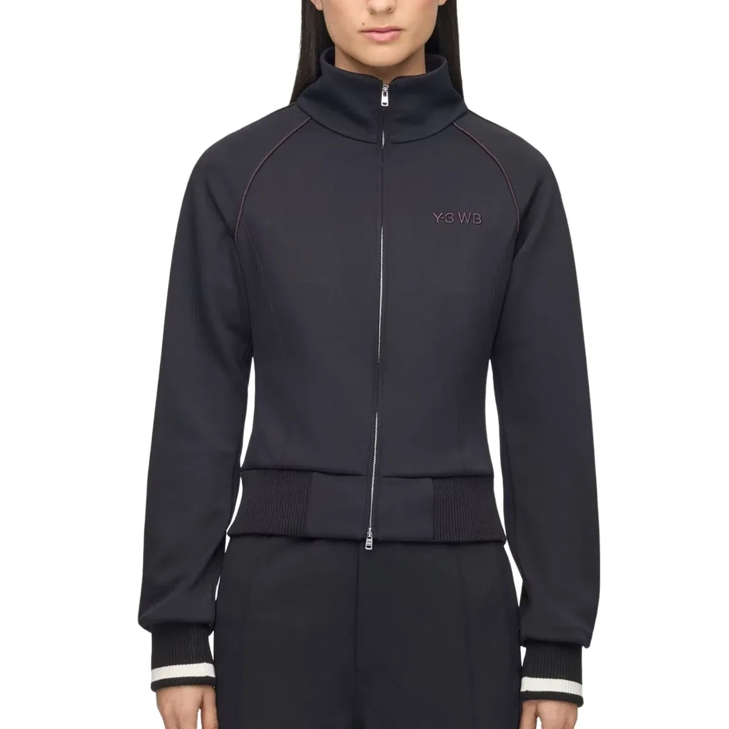 Женская куртка с принтом Adidas x Wales Bonner x Y3 Track Jacket, черный — фото 3
