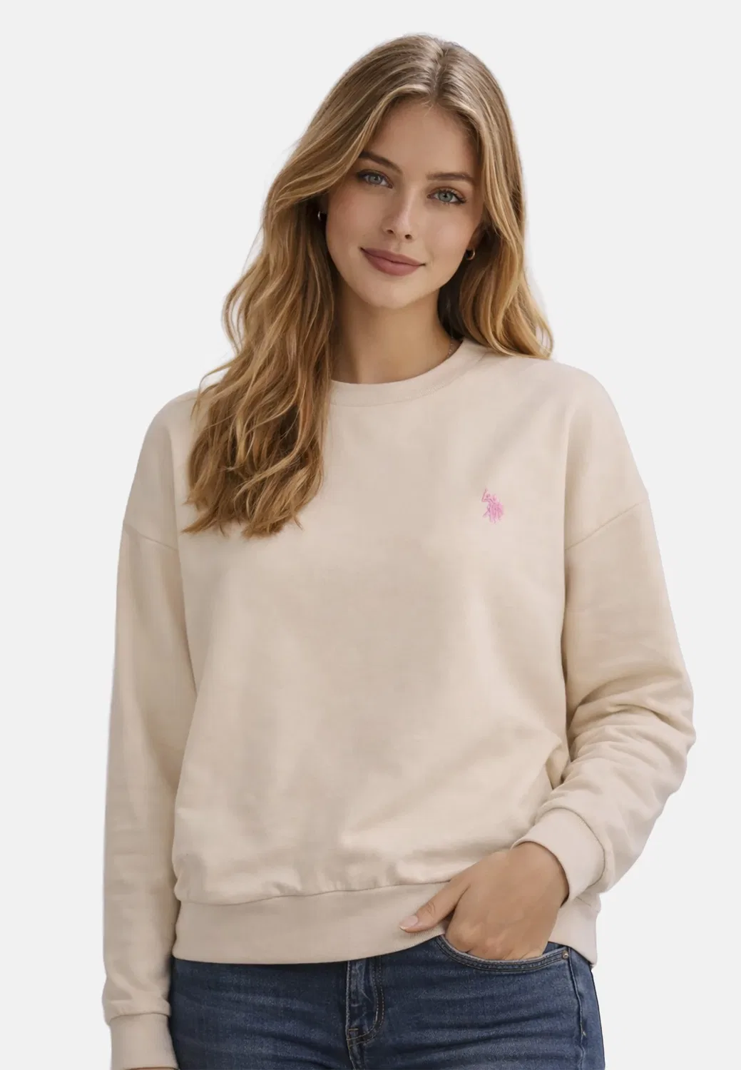 Женский свитшот Polo U.S. Polo Assn., Beige