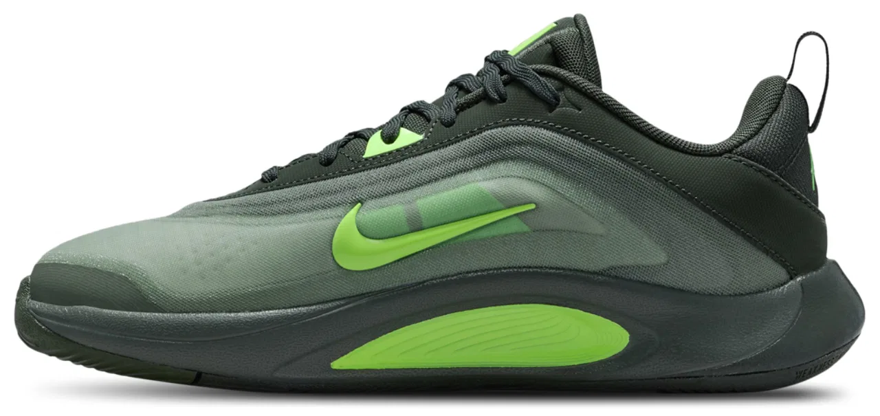 Кроссовки для девочек A'One Nike, цвет Black/Grey/Volt — фото 2