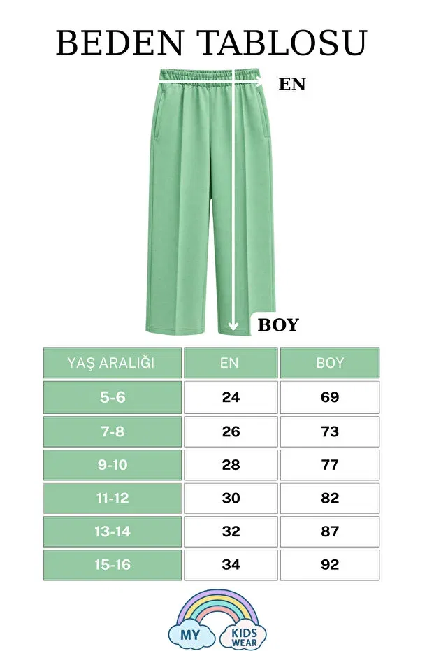 Детские спортивные штаны для девочек хлопковые My Kids Wear, Mint — фото 3