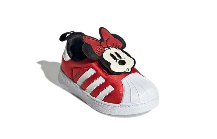 Детские кроссовки для малышей с принтом Disney Slip Resistant Adidas Originals, Black — фото 3