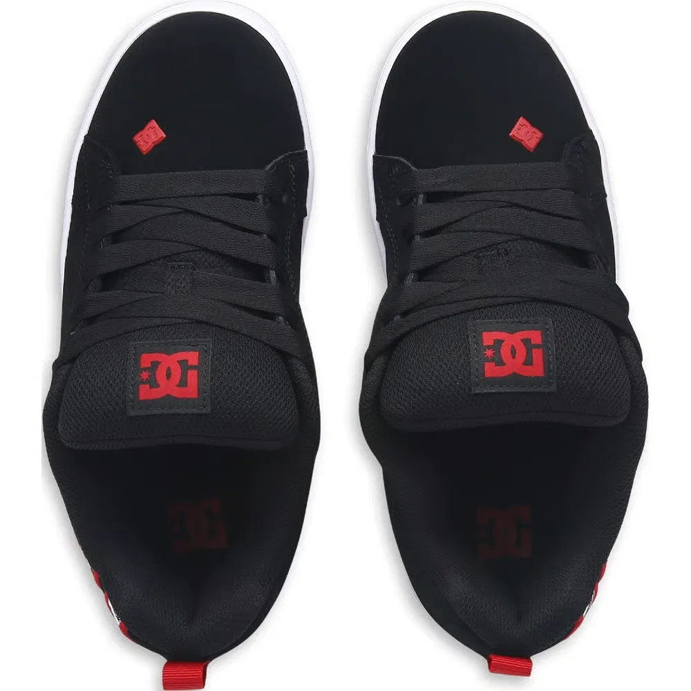 Детские кроссовки Court Graffik Dc Shoes, Black/Red — фото 4
