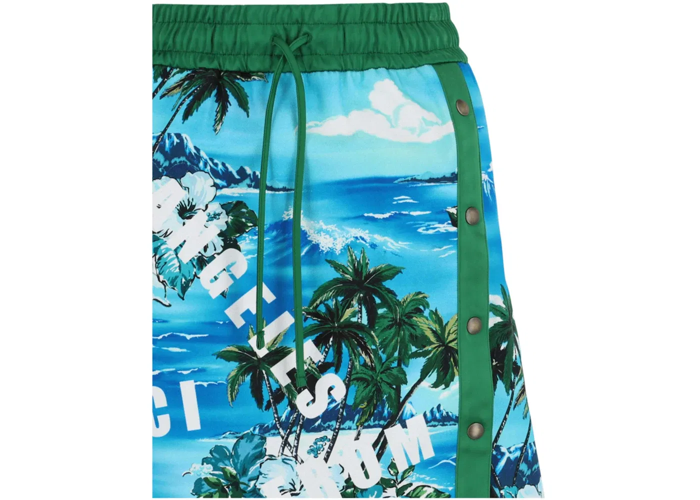 Женская юбка с принтом Hawaiian Printed Gucci, Blue Multi — фото 3