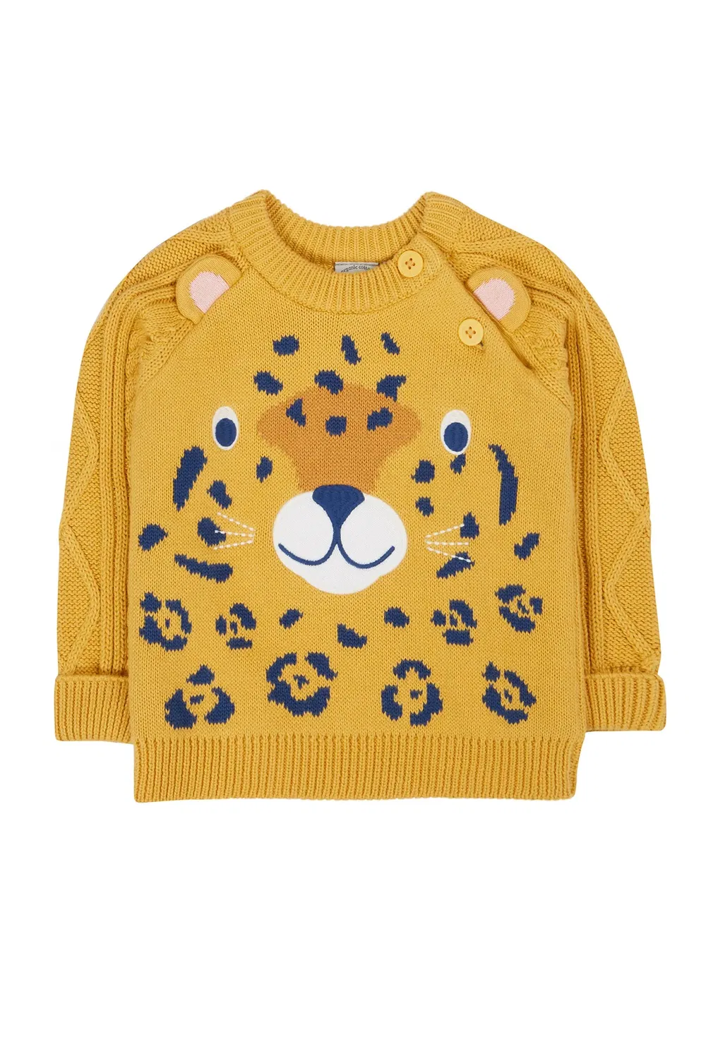 Детский джемпер с персонажем Caleb Frugi, Yellow