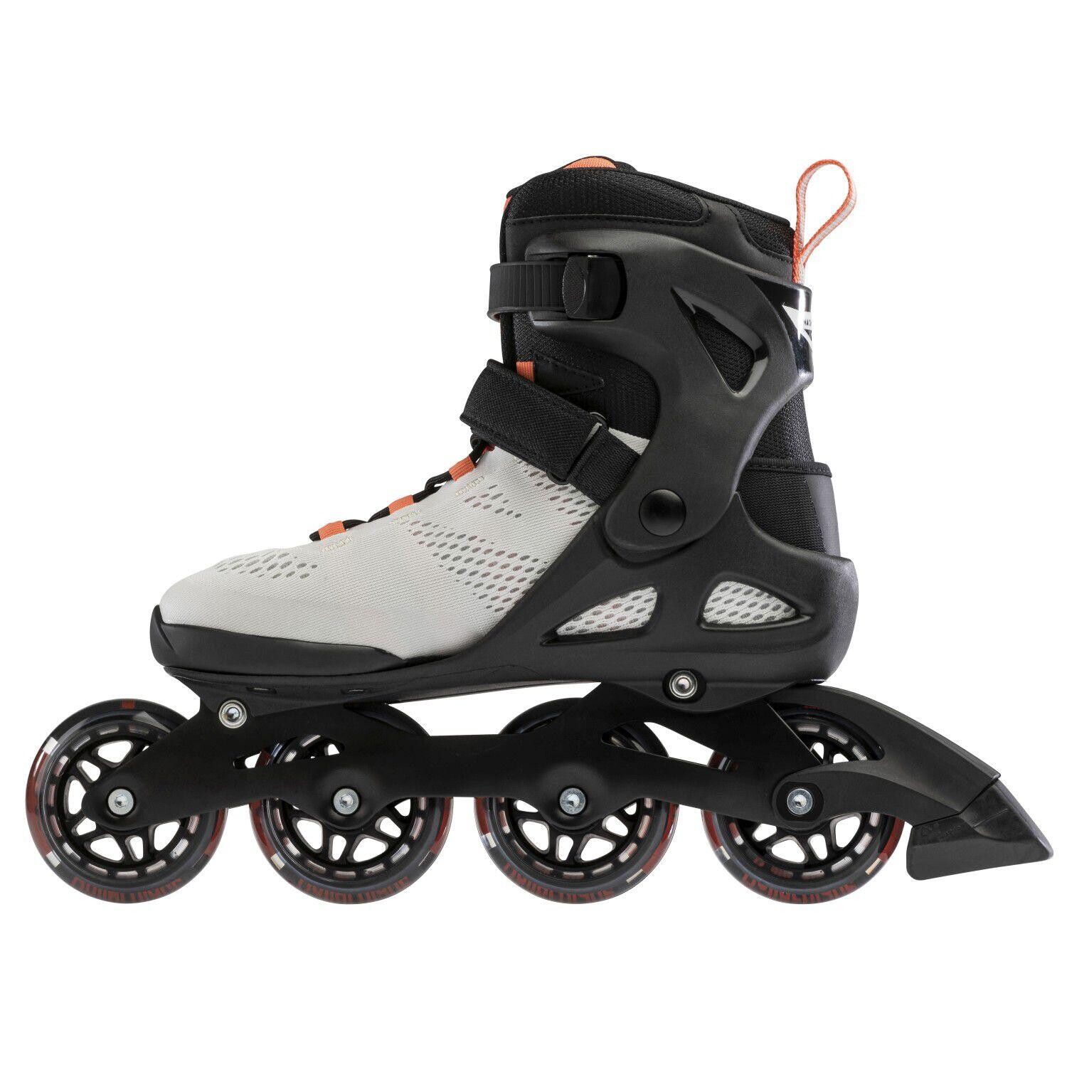 

Роликовые коньки Macroblade 80 женские ROLLERBLADE, серый/кораллово-розовый