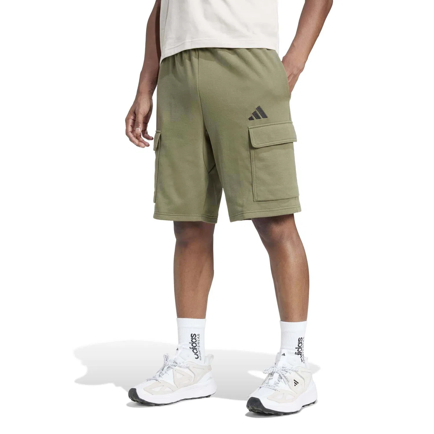 Мужские шорты из футера Felczy C Shorts Adidas, Braun — фото 2
