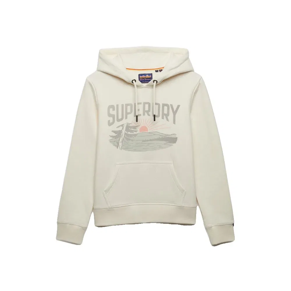 Худи Relaxed Fit Retro Outdoor Superdry, бежевый — фото 3