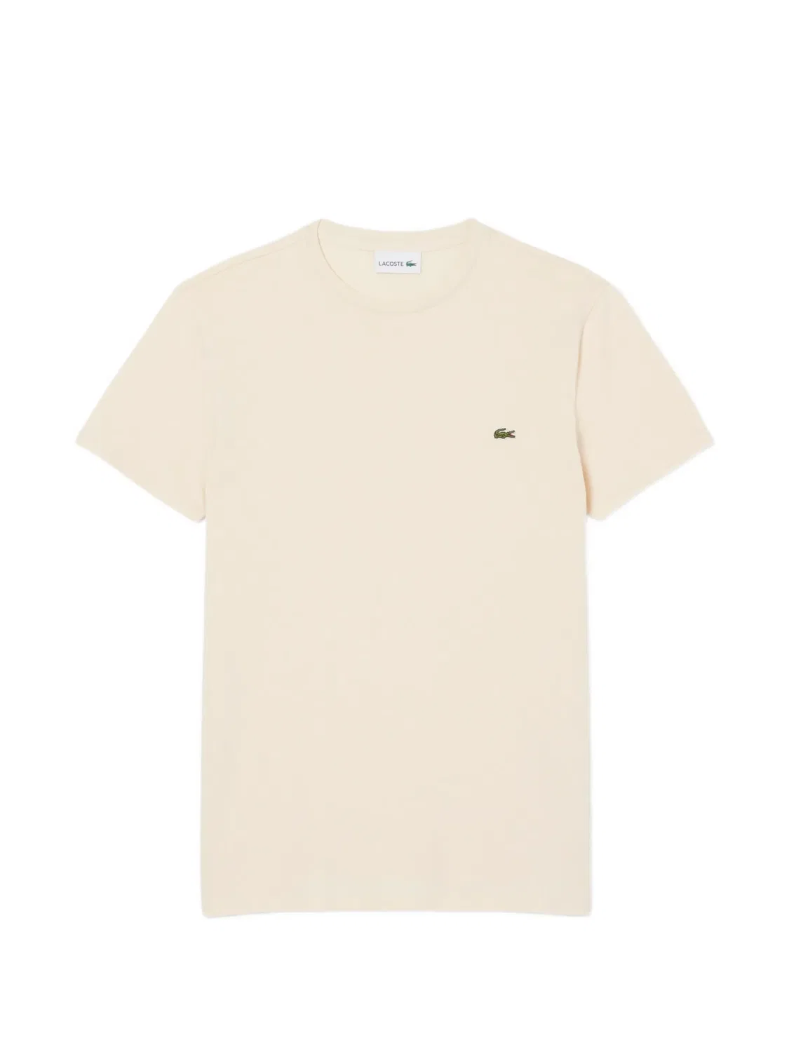Футболка с круглым вырезом и логотипом Lacoste, нейтральные