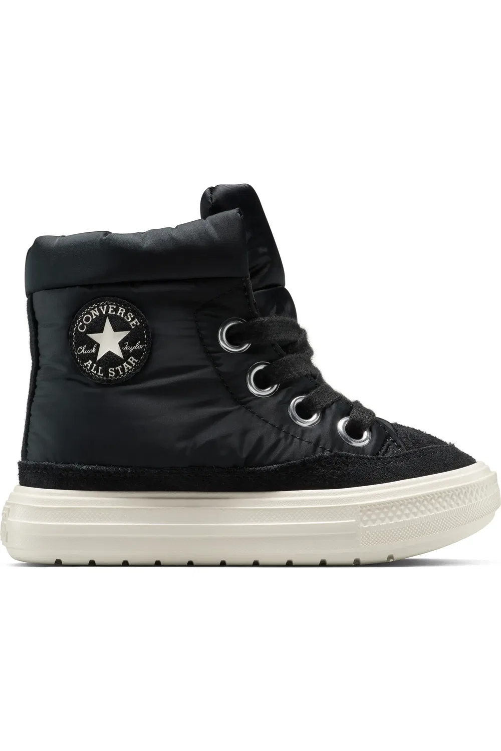 Детские кроссовки высокие на мягкой подошве Chuck Taylor All Star Elements Converse, Black/Egret/Black — фото 2