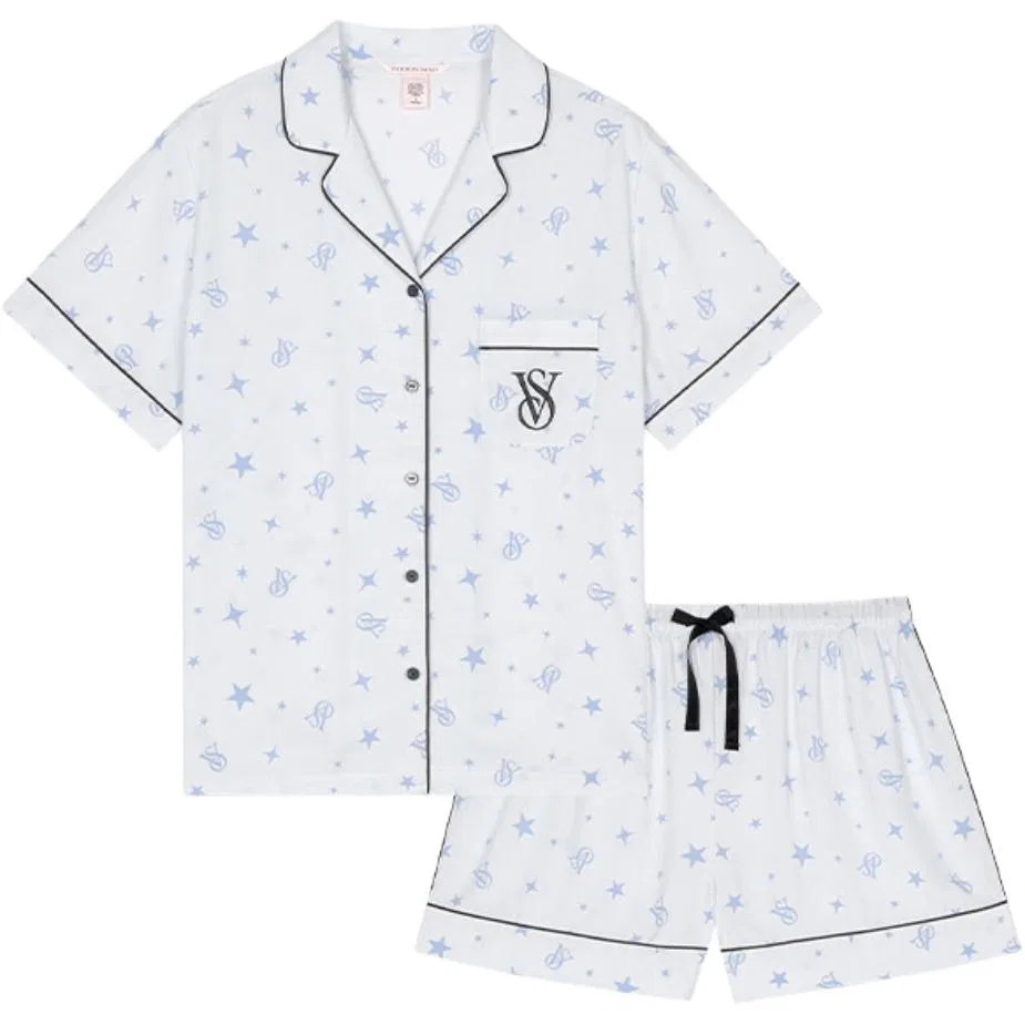 Женский комплект пижам с принтом Victoria's Secret, Star Whisper Blue