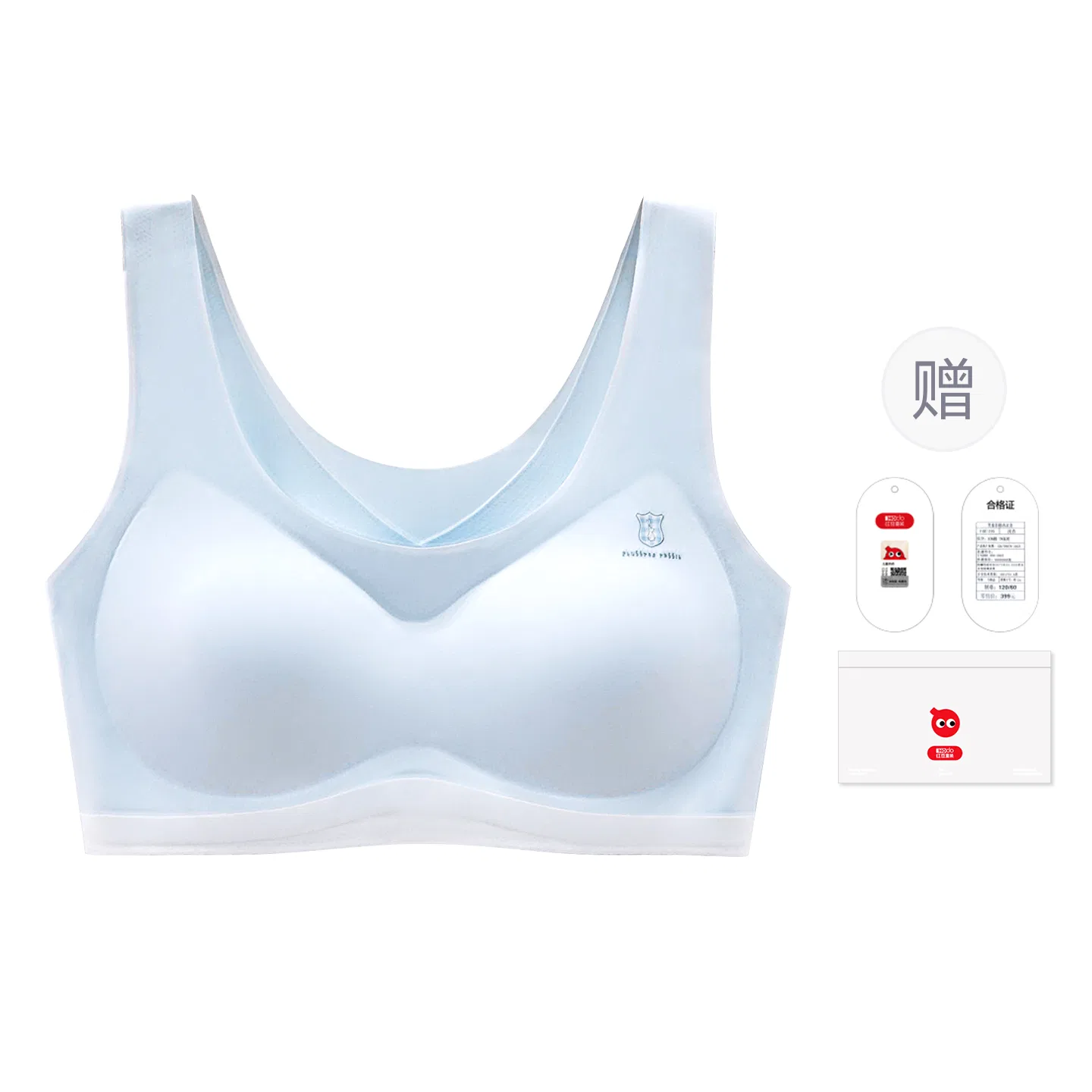Детское белье для девочек спортивное без швов Red bean, Light Water Blue