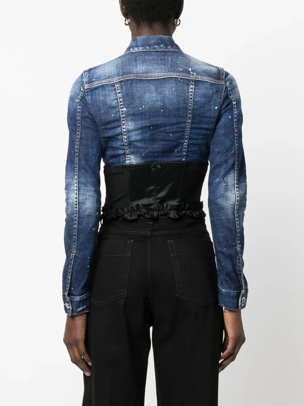 Джинсовая куртка с длинными рукавами Dsquared2, синий — фото 4