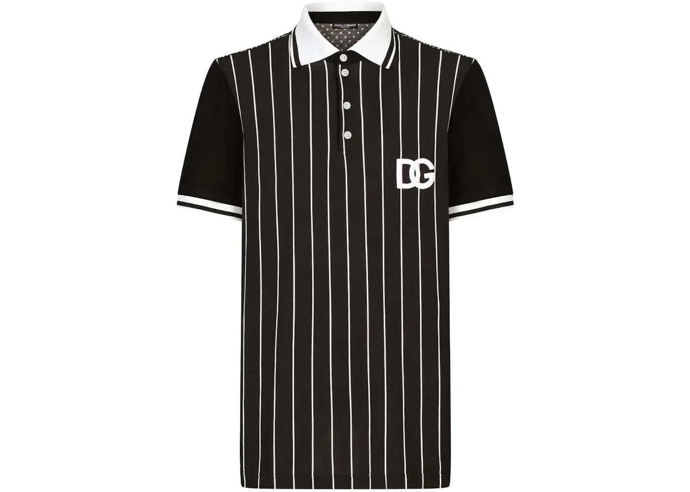 Мужское поло с коротким рукавом Polo Dolce & Gabbana, Black/White