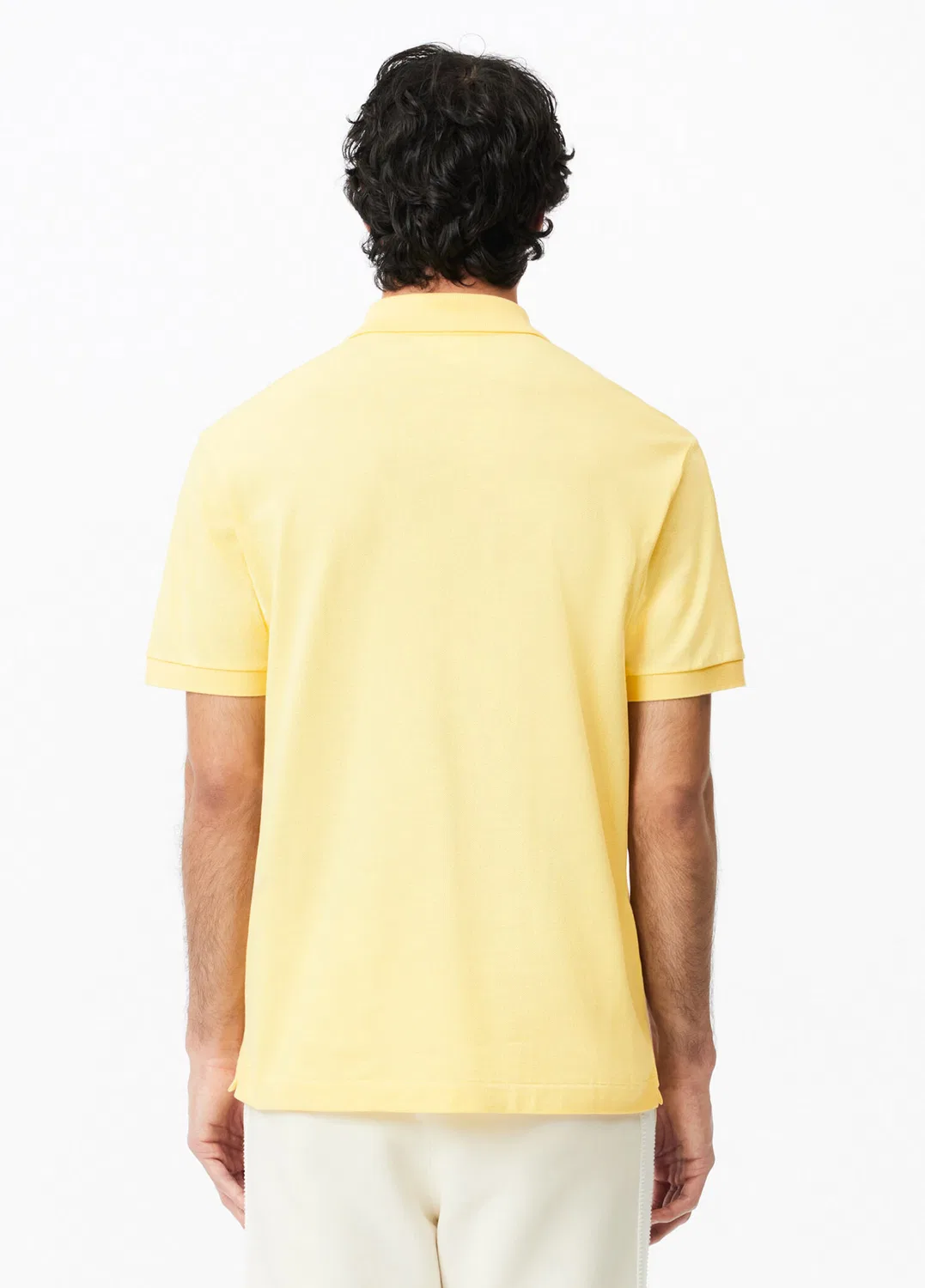 Поло Lacoste Classic Fit, желтый — фото 4