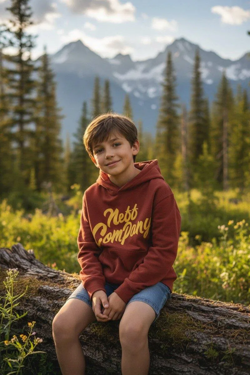 Детский худи с принтом Bugged Out Hoodie Neff, Braun