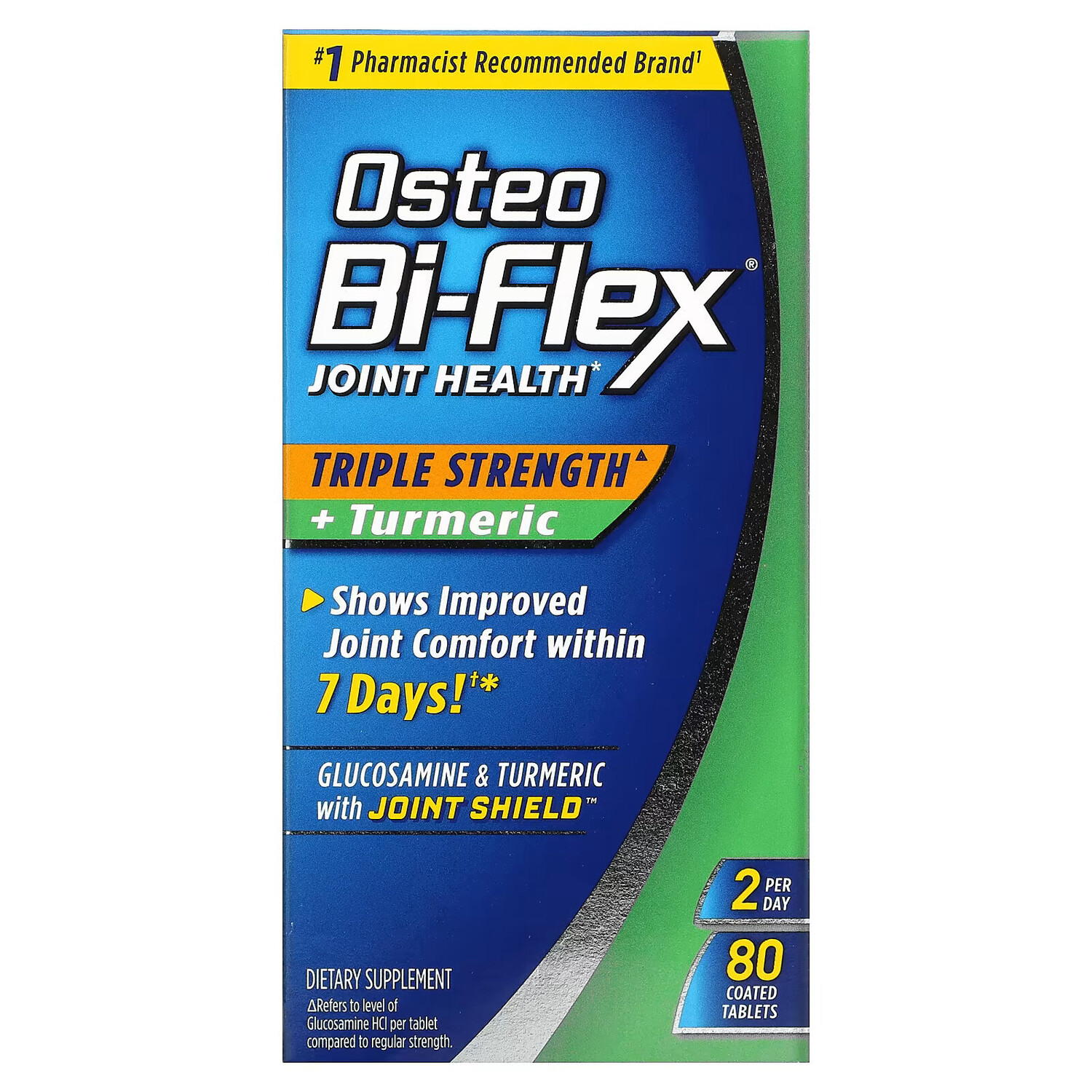 

Osteo Bi-Flex, добавка для здоровья суставов, тройная сила действия + куркума, 80 покрытых оболочкой таблеток