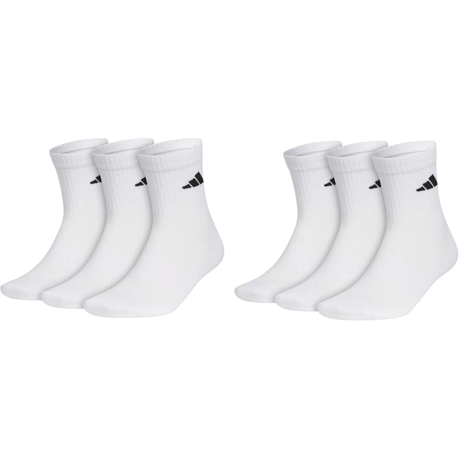 Женские носки с длинным голенищем, комплект из 6 пар, Adidas, 6 Pack (White)