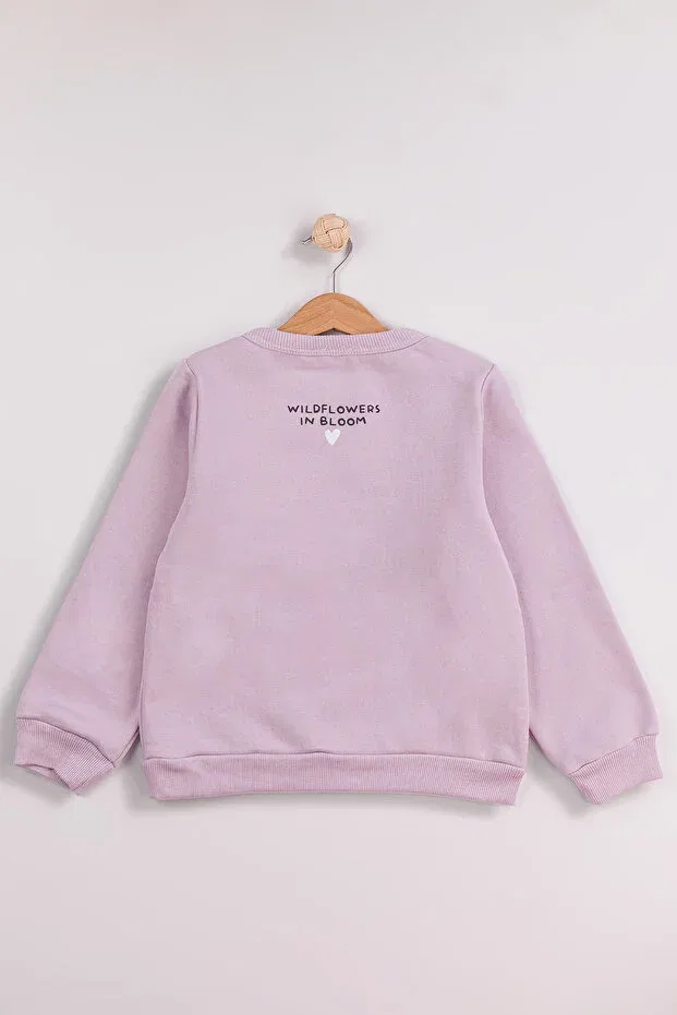 Детский комплект свитшотов для девочек 2-pack Basic Harika Kids, Lilac — фото 4