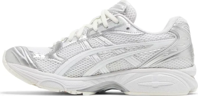 Кроссовки jjjjound x gel kayano 14 'silver white' Asics, серебряный — фото 4