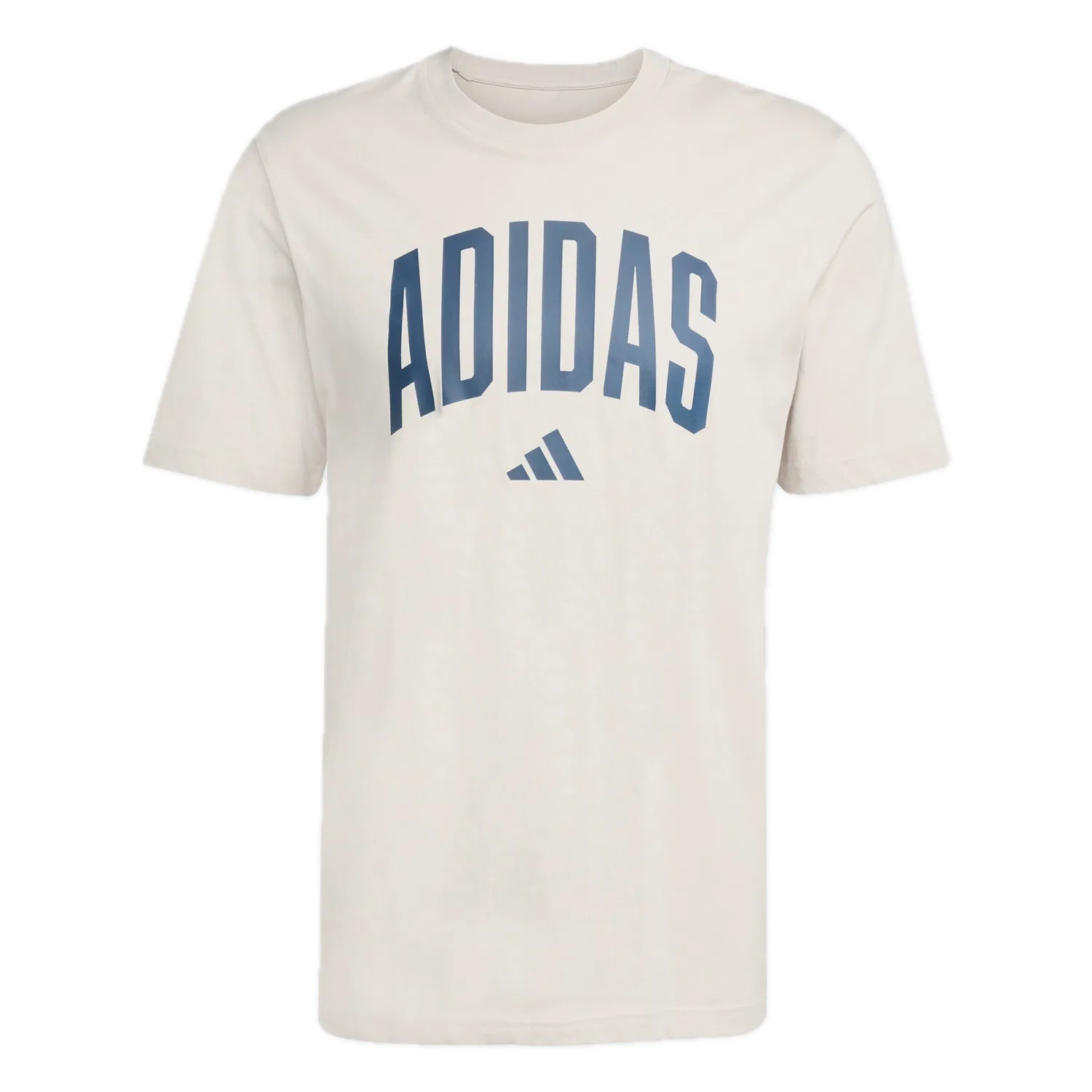 Мужская футболка с графическим принтом Adidas, бежевый