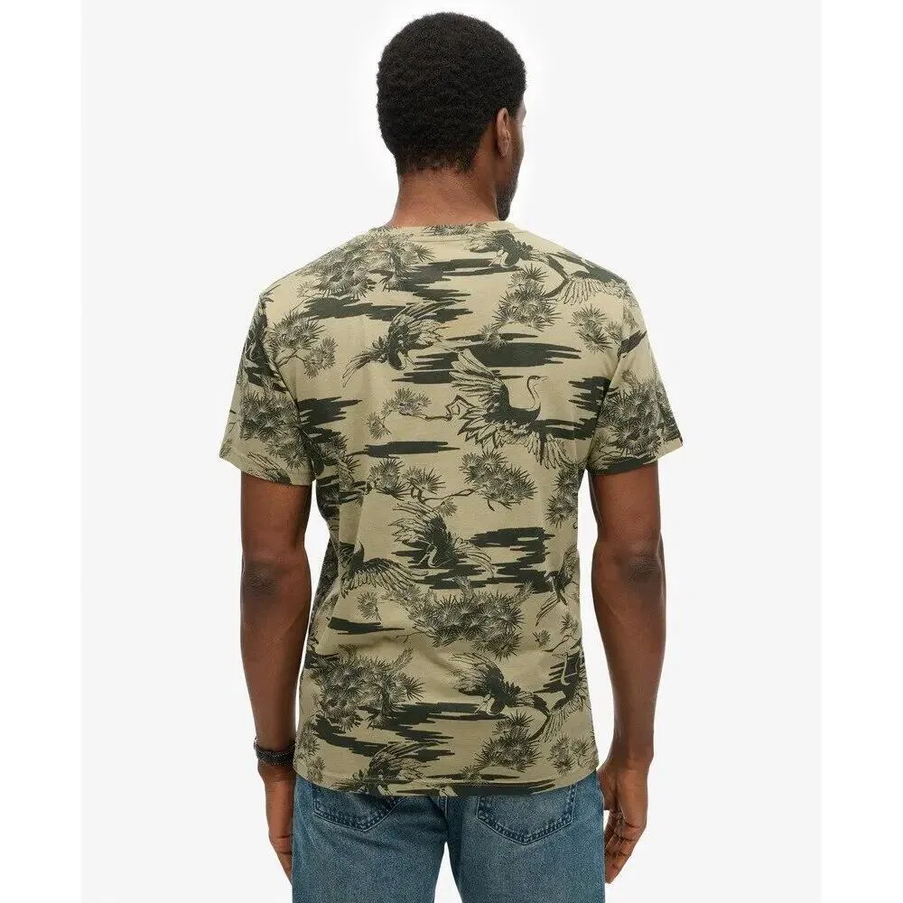 Мужская футболка с принтом Classic Essential Superdry, Green — фото 4