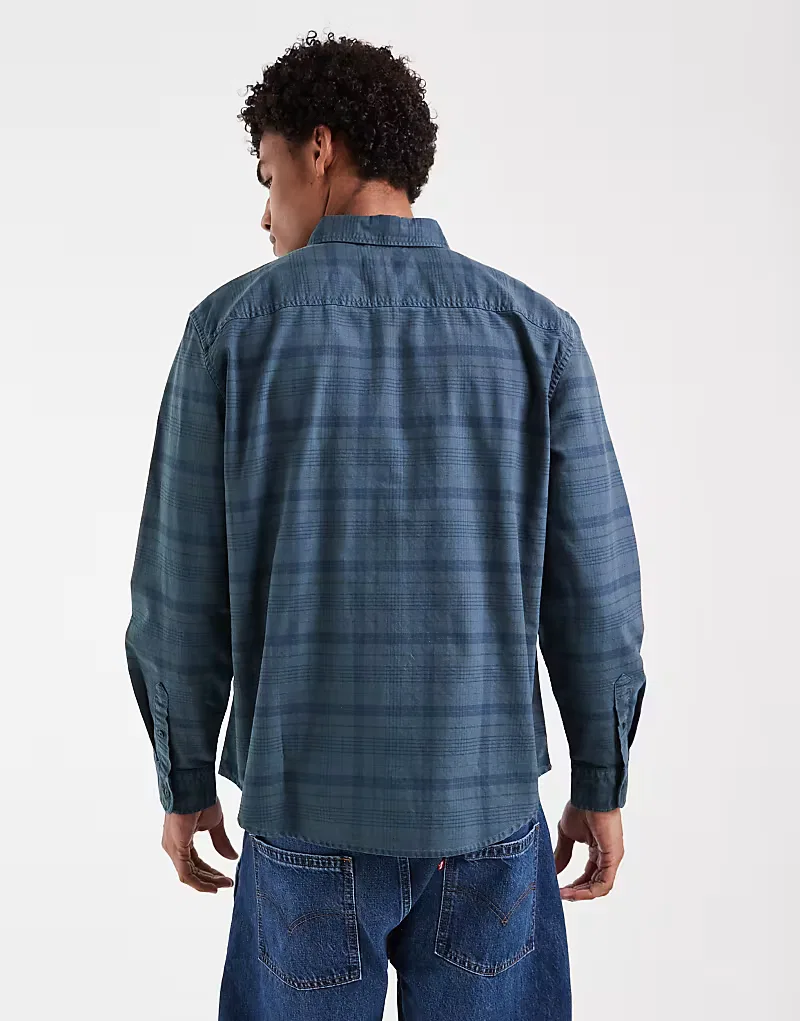 Рубашка в клетку authentic на пуговицах Levi's, синий — фото 2