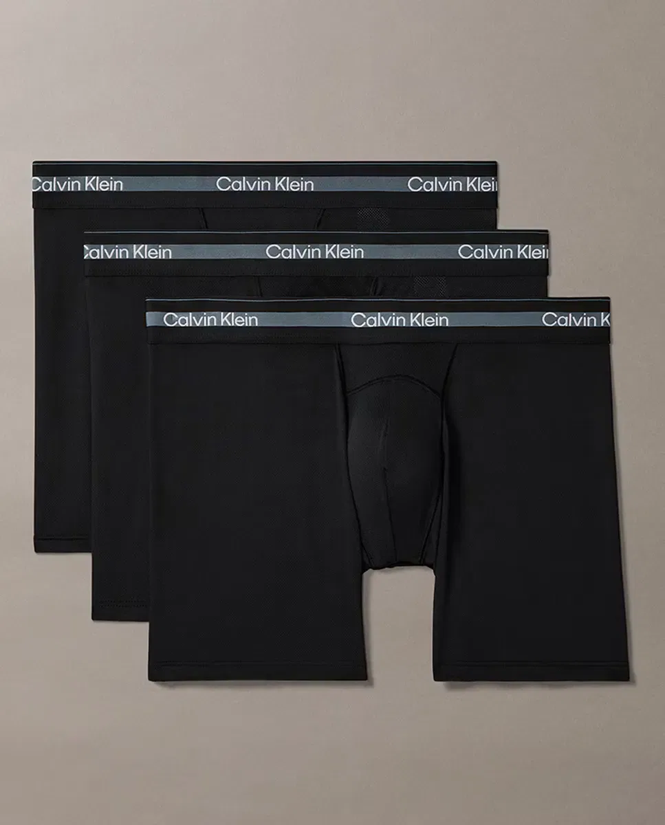 Мужской комплект трусов-боксеров из микрофибры Calvin Klein, Negro