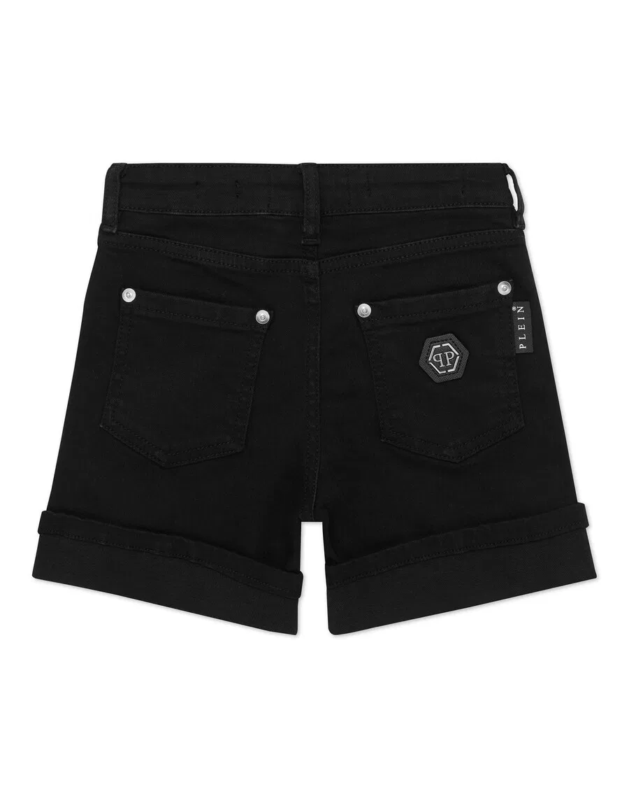 Джинсы Philipp Plein Regular из черного денима — фото 2
