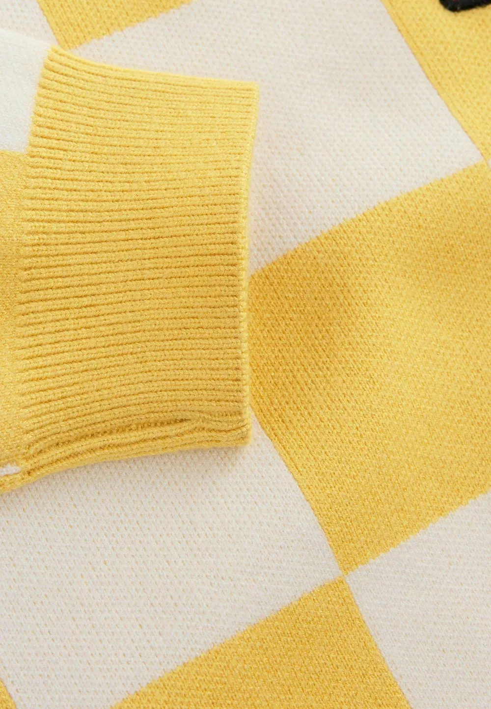 Вязаный джемпер с круглым вырезом и стандартным кроем Next, Yellow Popcorn — фото 3